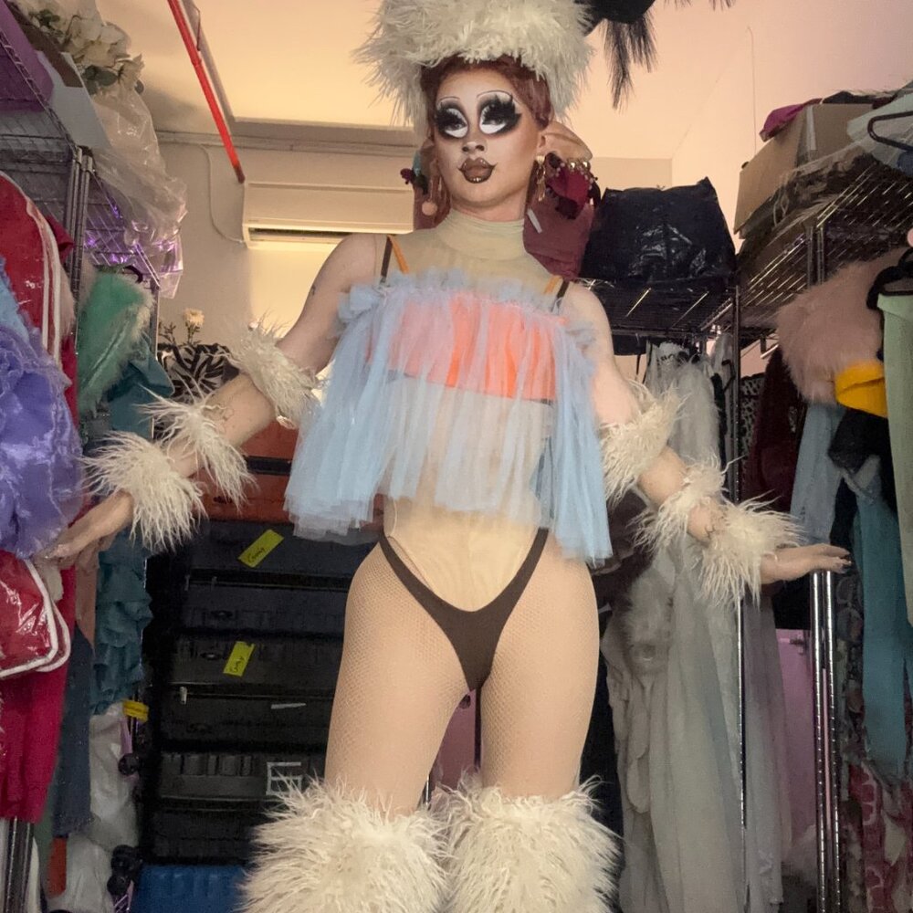 Colorful Layered Crop Top